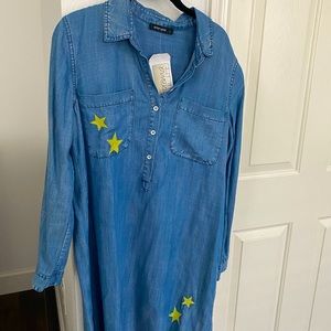 Gypsy Rose Embroidered Shirtdress